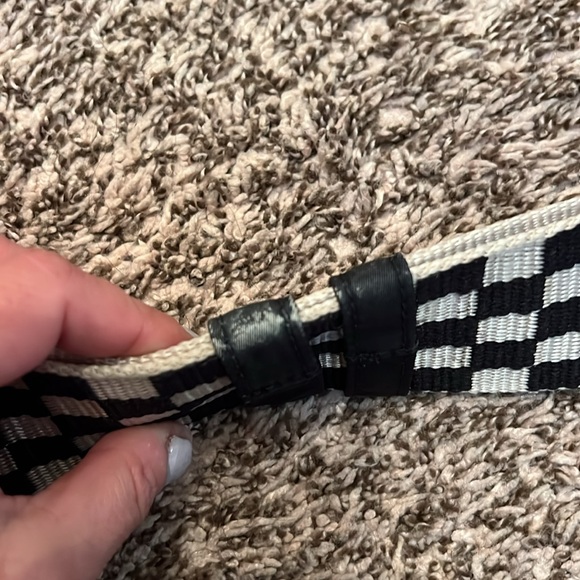 shortyLOVE boardwalk bag strap in black/white checker - Picture 4 of 7